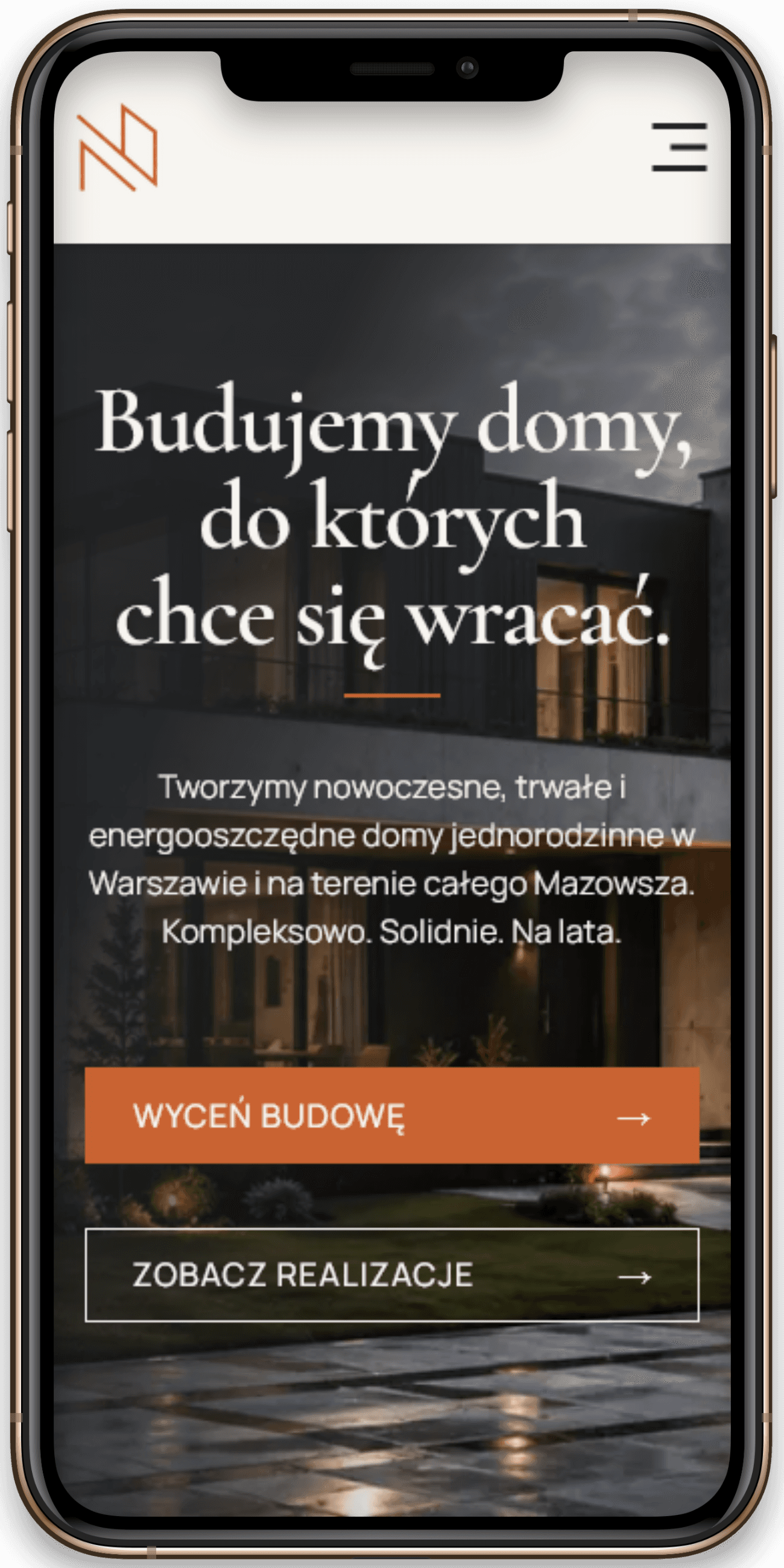 Wersja mobilna strony firmowej